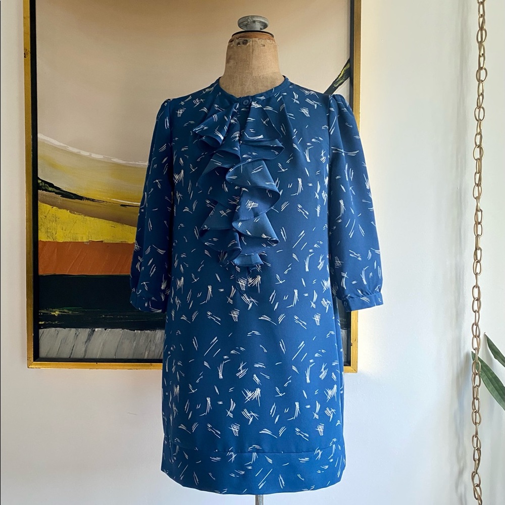 VTG Y2K Urban Outfitters x Ecote Ruffle Front Abstract Shift